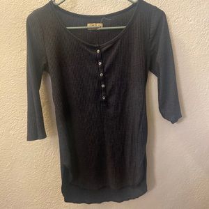 Navy half length sleeve shirt